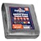 Tarpco Safety Heavy Duty Tarp, 12 ft L x 0.5 mm H x 10 ft W, 10 Mil, Silver/Black, Polyethylene TS-151-10X12 - alternate 1